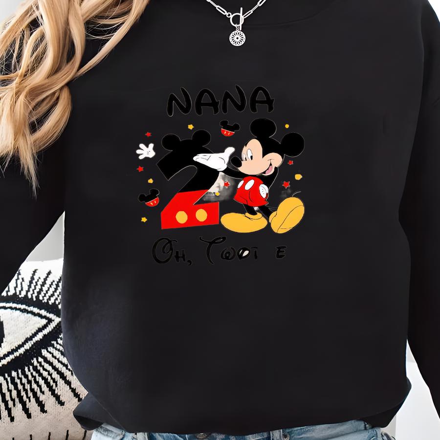 Oh Twodles Family Birthday Shirts, Matching 2nd Birthday Party Outfits For Kids And Adults, Custom Gift Tee For Birthday Crew Sweatshirt