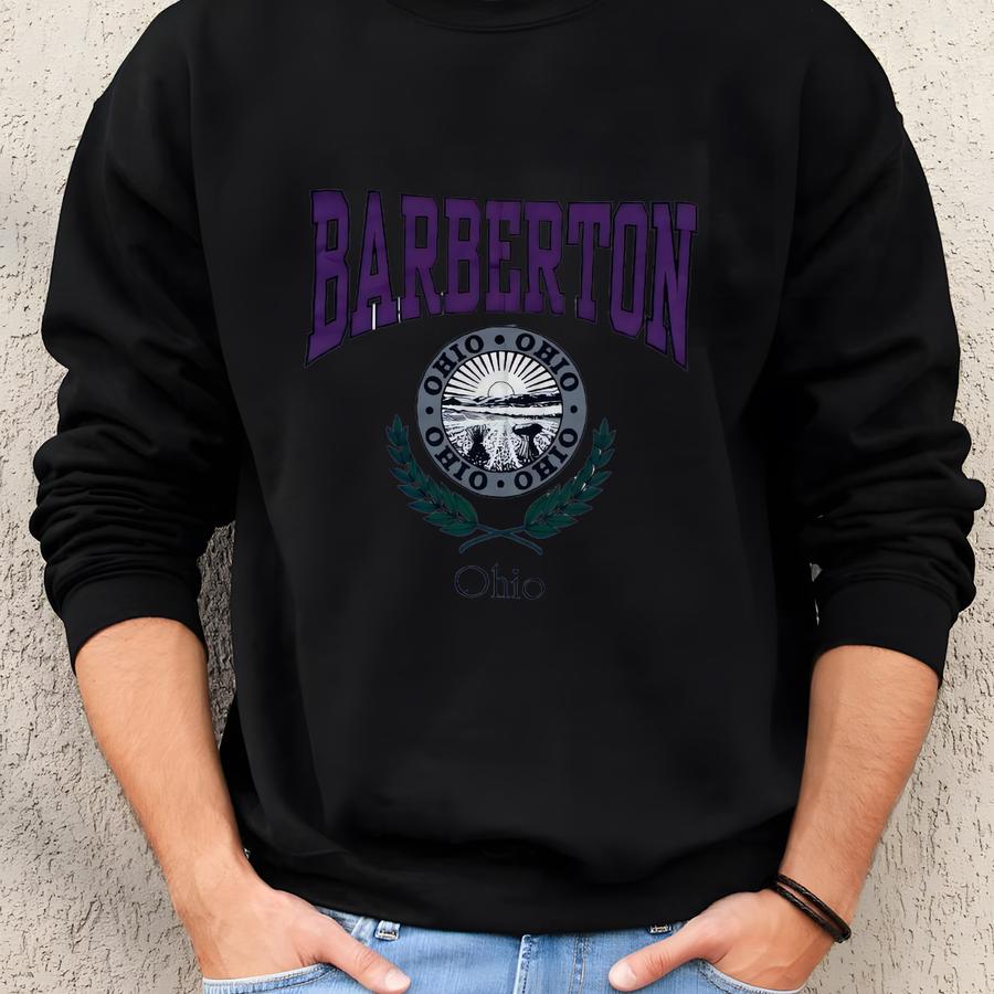 Vintage 90s Barberton Ohio Shirt Size M By Hanes Sweatshirt