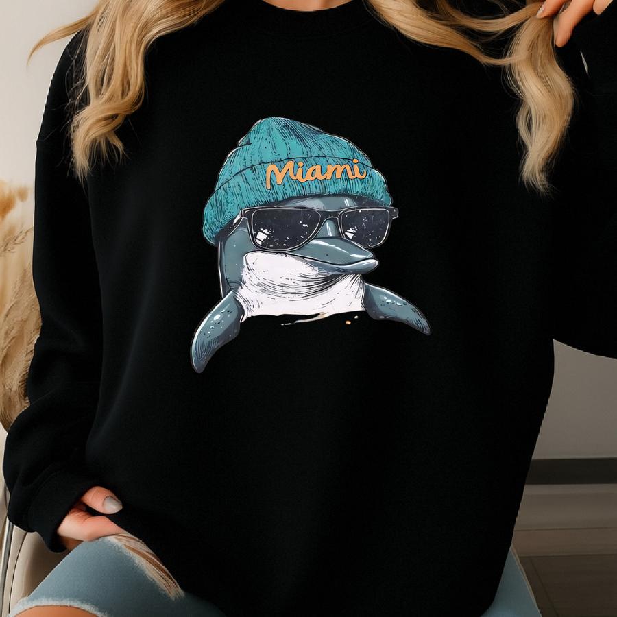 Vintage Miami Football Youth Sweatshirt, Fan Gift, Game Day Crewneck, Unisex Sports Top, Miami Apparel Sweatshirt