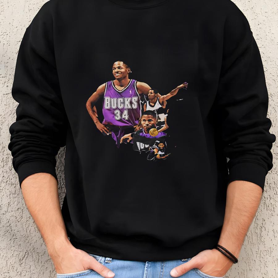 Classic 2000s Ray Allen Sports Tee Sweatshirt