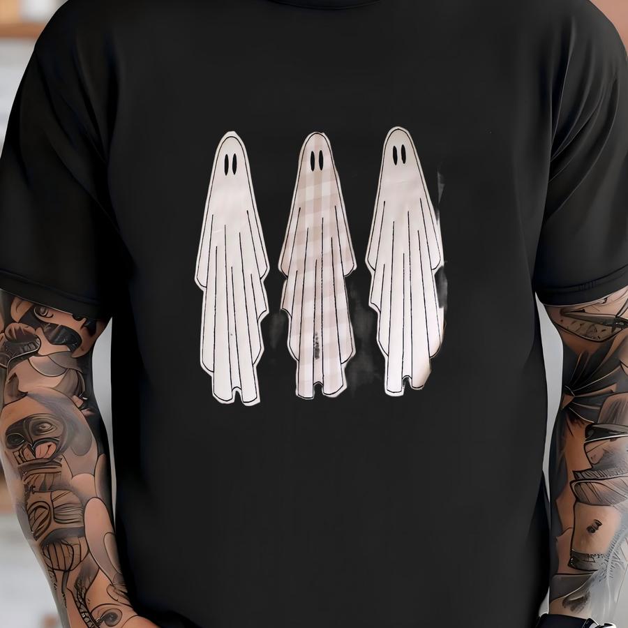 Fabric Ghost Trio Sweatshirt -- Halloween Sweatshirt T-shirt