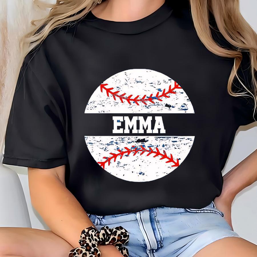 Personalized Baseball Backpack, Custom Baseball Drawstring, Baseball Backpack, Baseball Name Drawstring, Custom Sports Team Backpack T-shirt