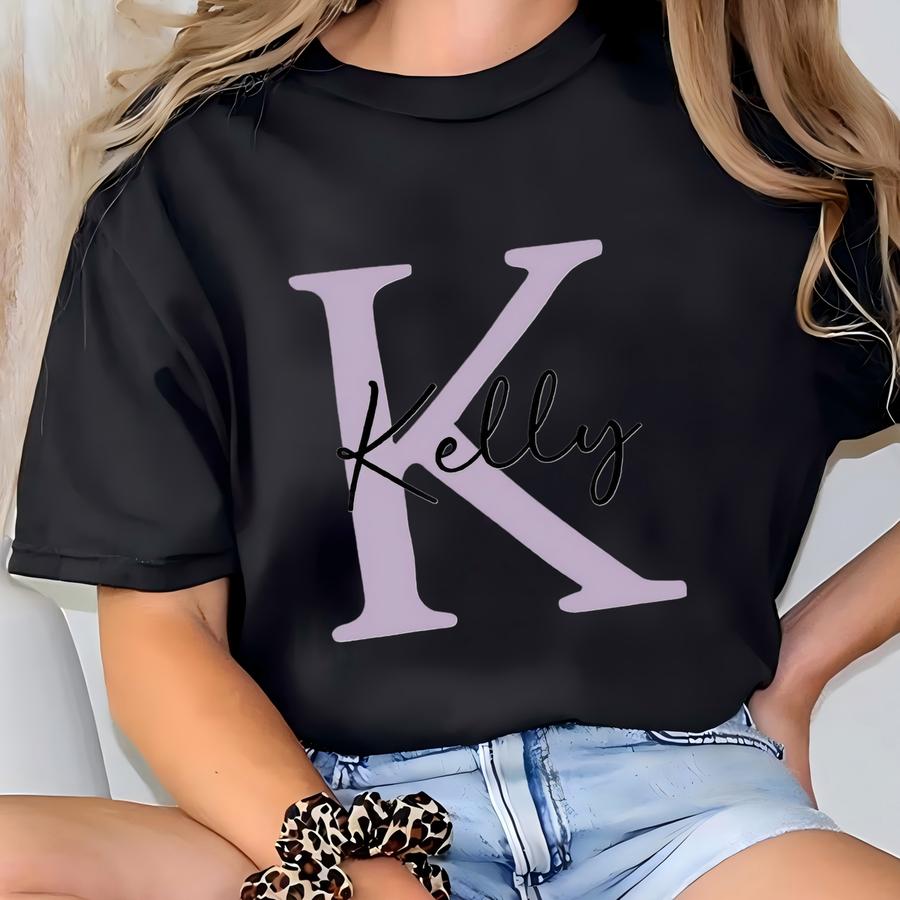 Custom Mug Lilac Tea Cup Custom Cute Mug Initial Name Coffee Mug Ceramic Gift Women Purple Mug Personalized For Her Birthday Present Friend T-shirt