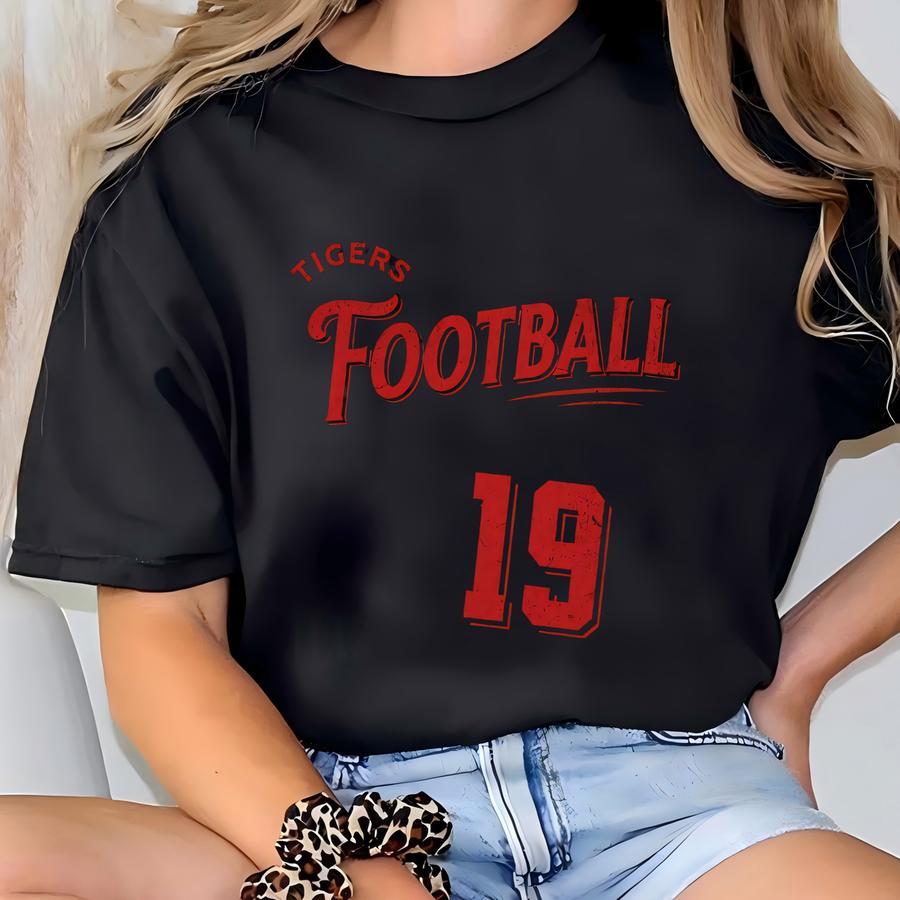 Custom Football Mascot Tank Top, Personalized Football Spirit Wear, Teacher Gameday Tank, Game Day Shirt, Youth Football T-shirt