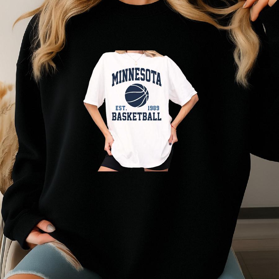 Minnesota Basketball Shirt: Game Day Tee/crewneck Sweatshirt