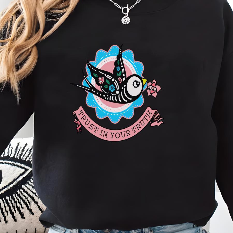 Subtle Trans Pride Tshirt,subtle Transgender T-shirt, Pride Tee,trust In Your Truth,trans Flag Shirt,trans Man,trans Women,lgbt Ally T Shirt Sweatshirt Subtle Trans Pride Tshirt,subtle Transgender T-shirt, Pride Tee,trust In Your Truth,trans Flag Shirt,trans Man,trans Women,lgbt Ally T Shirt Sweatshirt