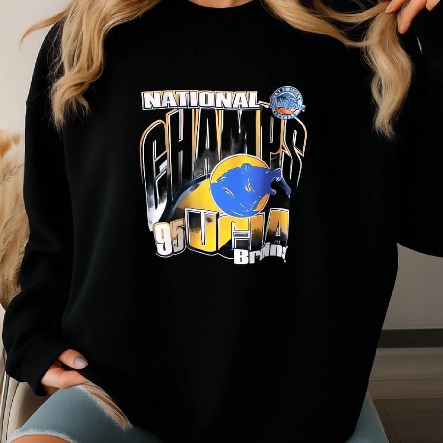 Vintage 90s Ucla Bruins T-shirt: M Made, Size Xl Sweatshirt