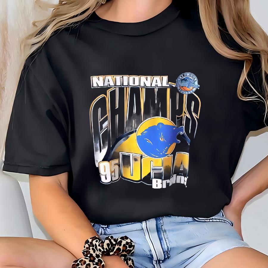 Vintage 90s Ucla Bruins Hoodie: M Made, Size Xl T-shirt