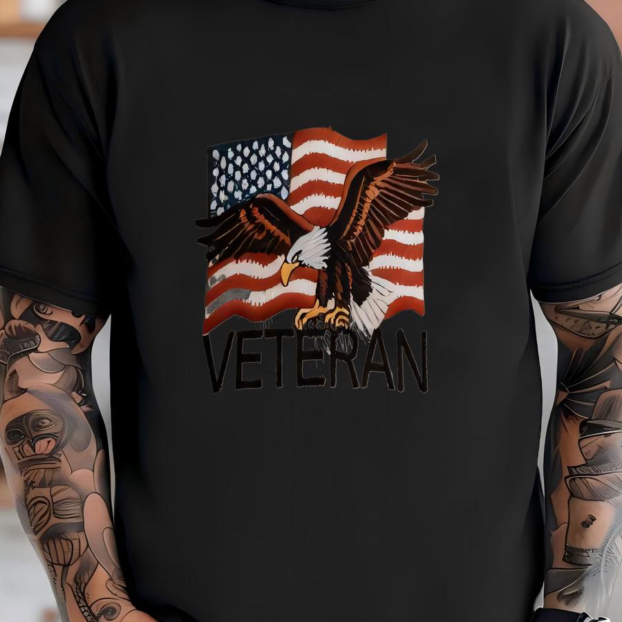 Veteran Hat-adjustable Patriotic Hat T-shirt