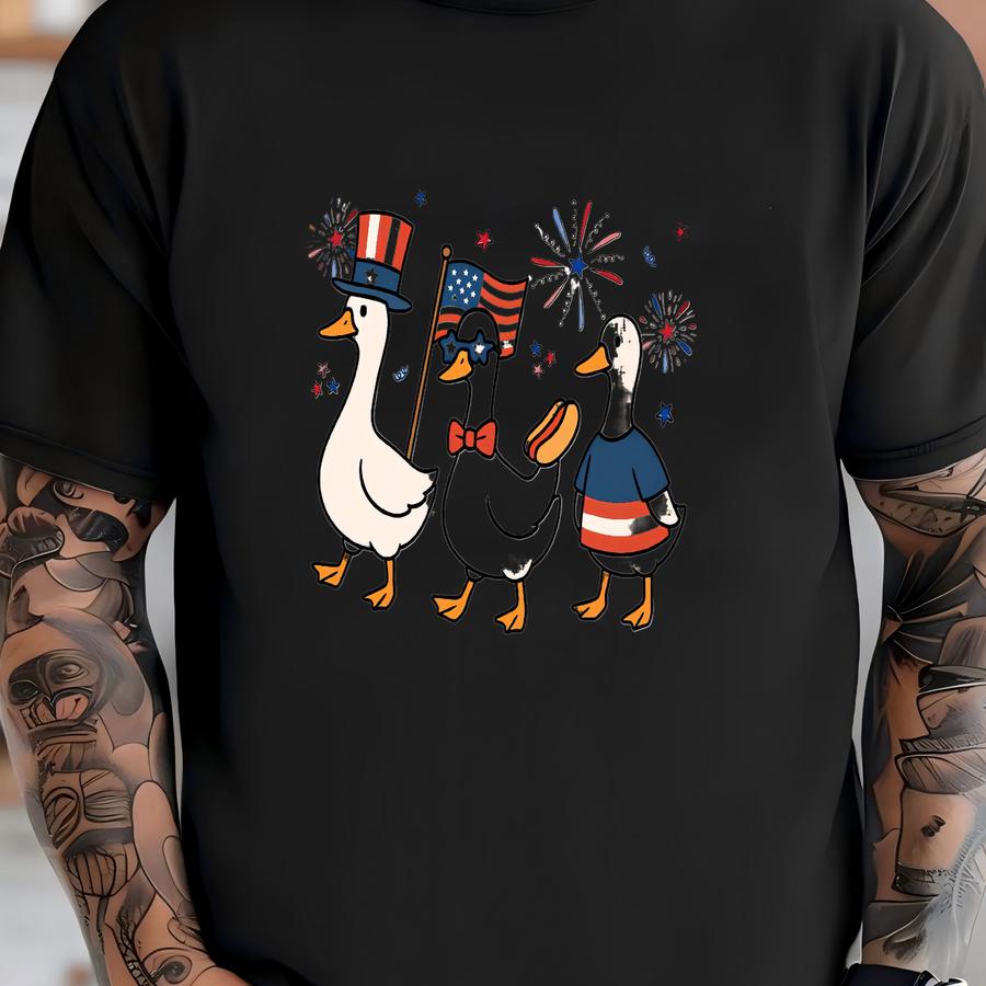 ® Silly Goose Shirt For 4th Of July Independence Day, Usa Shirt For Fourth Of July T-shirt
