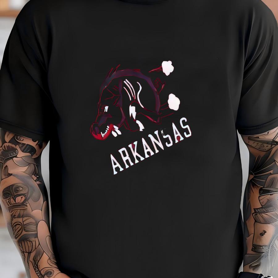 Vintage 70s Arkansas Razorbacks Hogs College Athletic Shorts T-shirt