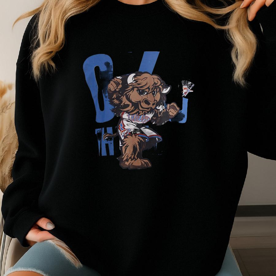 Vintage 00s Oklahoma City Thunder T-shirt Oklahoma City Thunder Sweatshirt Oklahoma City Basketball Sweater Hoodie Jacket Crewneck Men Sweatshirt