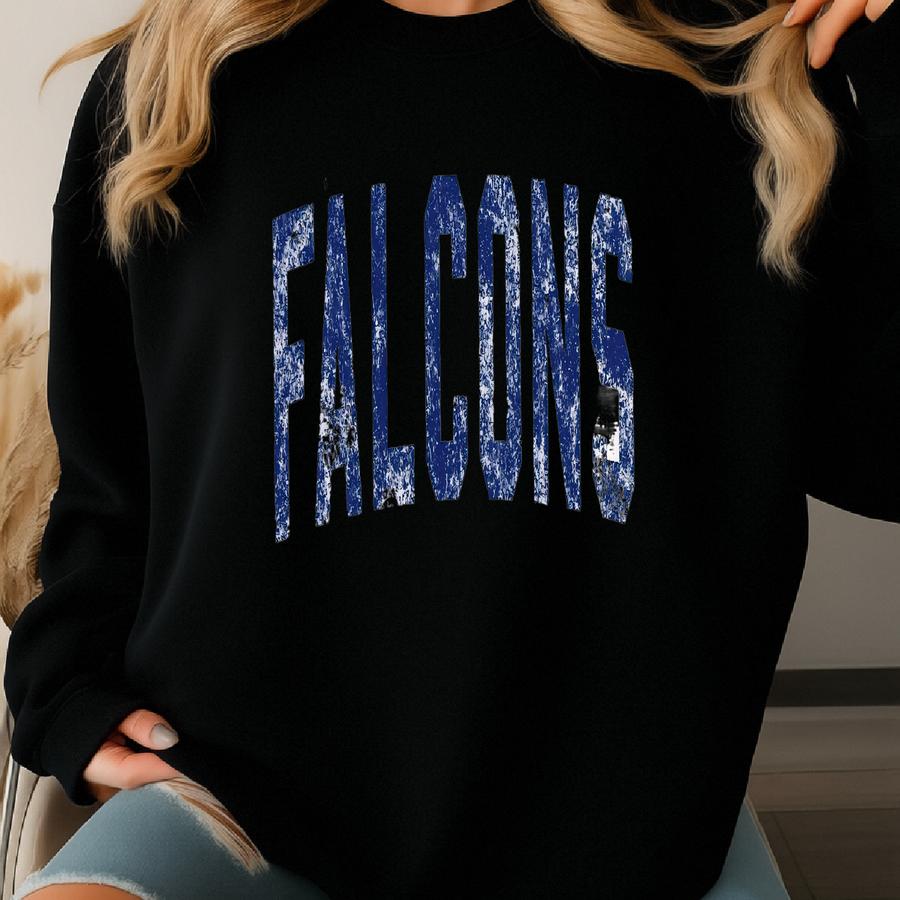Vintage Falcons Shirt Falcons Tshirt Preppy Falcons T Shirt Womens Game Day Custom Varsity Sweatshirt