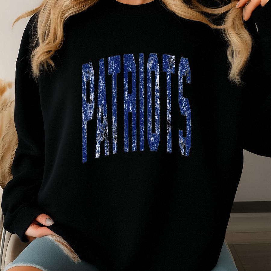 Vintage Patriots Shirt Patriots Tshirt Preppy Patriots T Shirt Womens Game Day Custom Varsity Sweatshirt