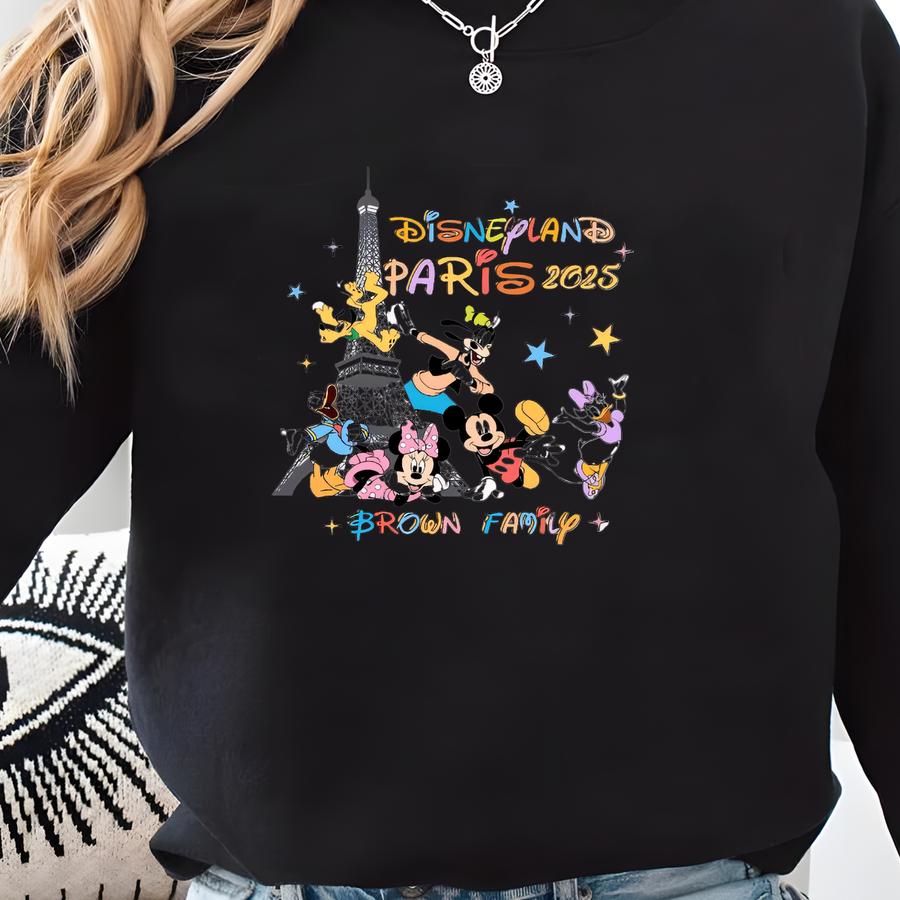Land Paris Shirt, Land Paris Vacation Shirt, Eiffel Tower Shirt, 2025 Family Vacation Shirt, Couple  Eiffel Tower Sweatshirt