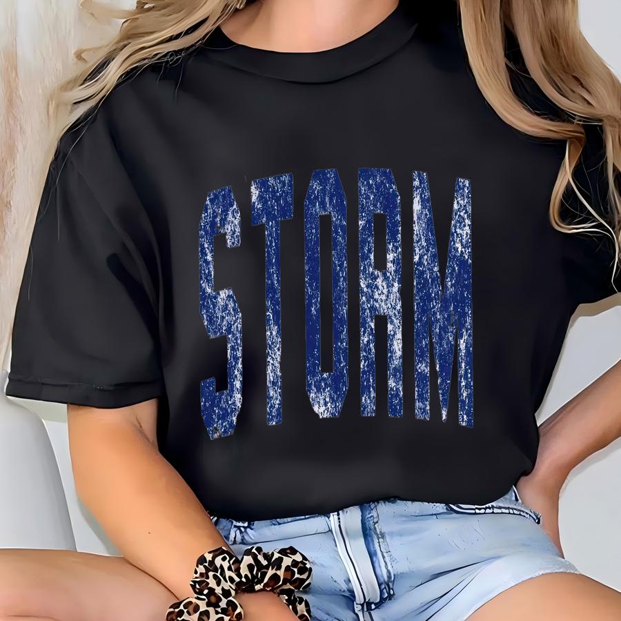 Vintage Storm Shirt Storm Tshirt Preppy Storm T Shirt Womens Game Day Custom Varsity T-shirt