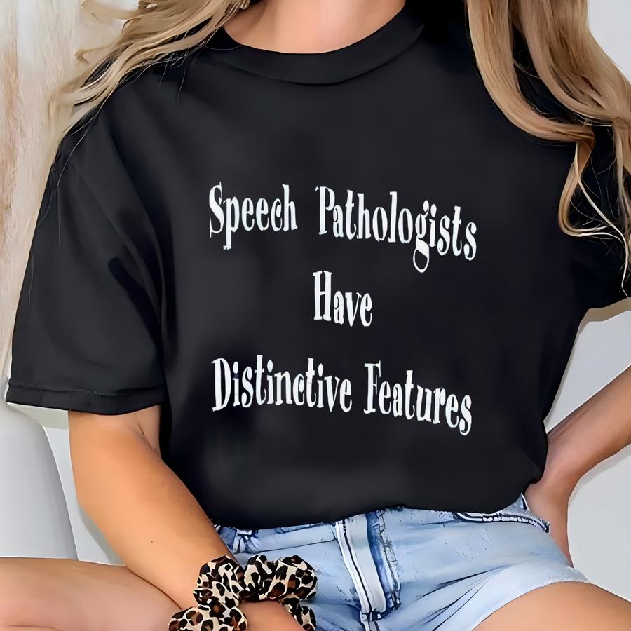 Women's Vintage 80's Speech Pathologists Have Distinctive Features Shirt Sz M T-shirt