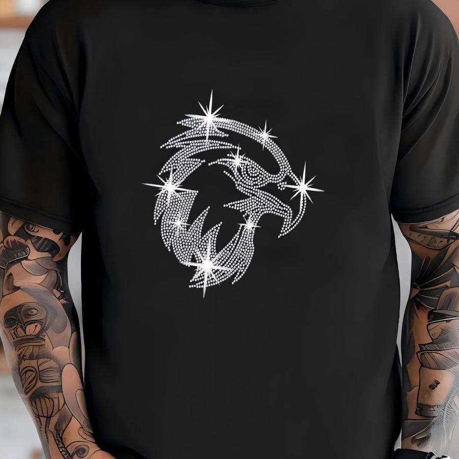 Eagle Rhinestone Hat: Game Day Fan Apparel T-shirt