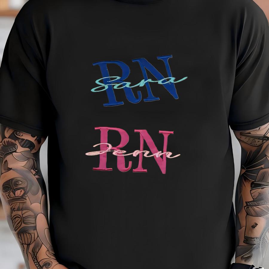 Registered Nurse Shirt, Custom Rn Hoodie With Name, Personalized Nurse Grad Gift, Nursing School Tee, Shirt T-shirt