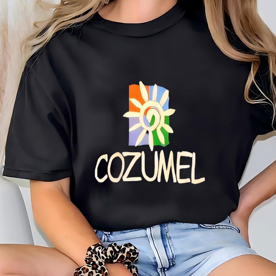 90s Cozumel Mexico Crewneck Sweatshirt Y Logo Blue Color Men’s M T-shirt