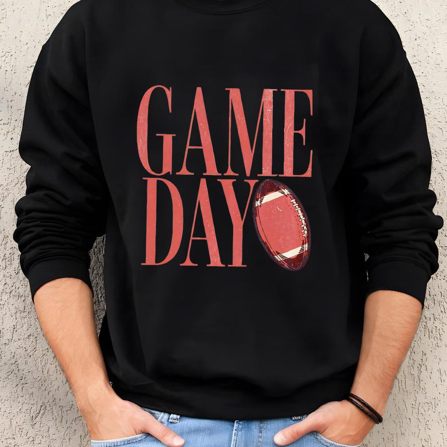 ® Game Day Shirt, Football Mom Shirt, Baseball Mom Shirt, Fall Apparel, Women's Sport Shirt, Graphic Tee, Cute Oversized Shirt Sweatshirt