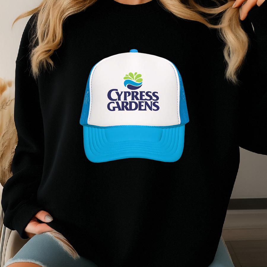 Cypress Gardens Florida Retro Foam Trucker Hat - Bygone Brand Caps Sweatshirt