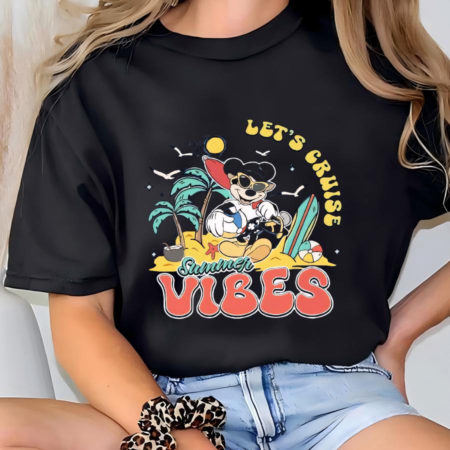 Friends Let's Summer Vibes Shirt | Retro Vacation Tee | Summer Family Matching Shirt | Magical Trip Tee 2025 T-shirt