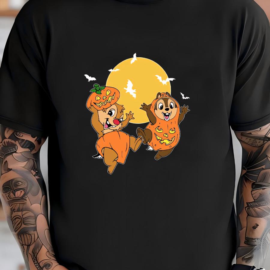 Chip And Dale Halloween Shirt, Shirt, Halloween Chip And Dale Shirts, Pumpkin Shirt, Vacation Shirt T-shirt