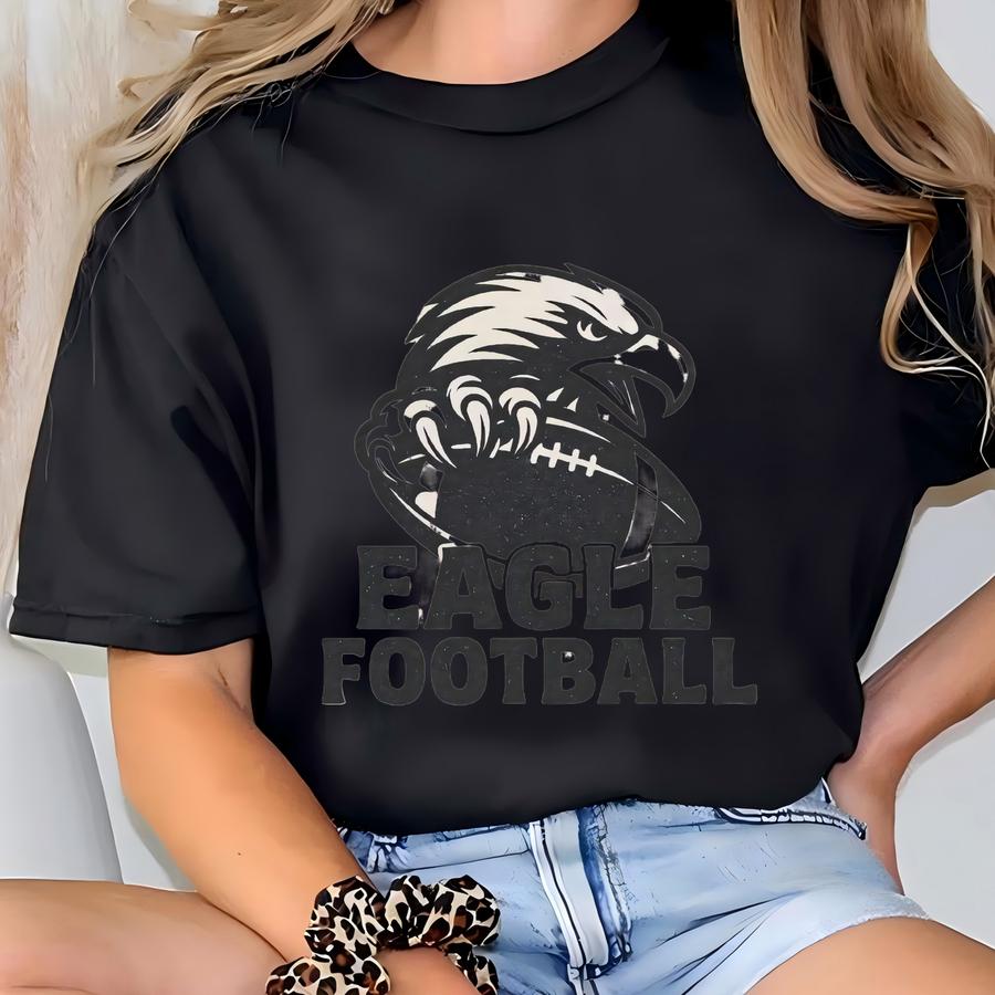 Eagles Football Shirt, Eagle Mascot Shirt, Go Eagles, Eagle School Shirt, Eagle Football Shirt, Vintage School Spirit, Retro Eagle Tee T-shirt