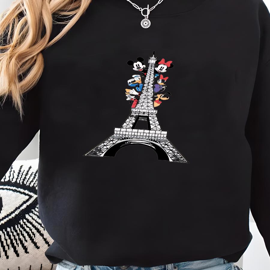 Paris Shirt, Eiffel Tower Tee With  Friends, Land Europe Trip Shirt, Paris Gift Tee For Women, Vacation Tee Sweatshirt