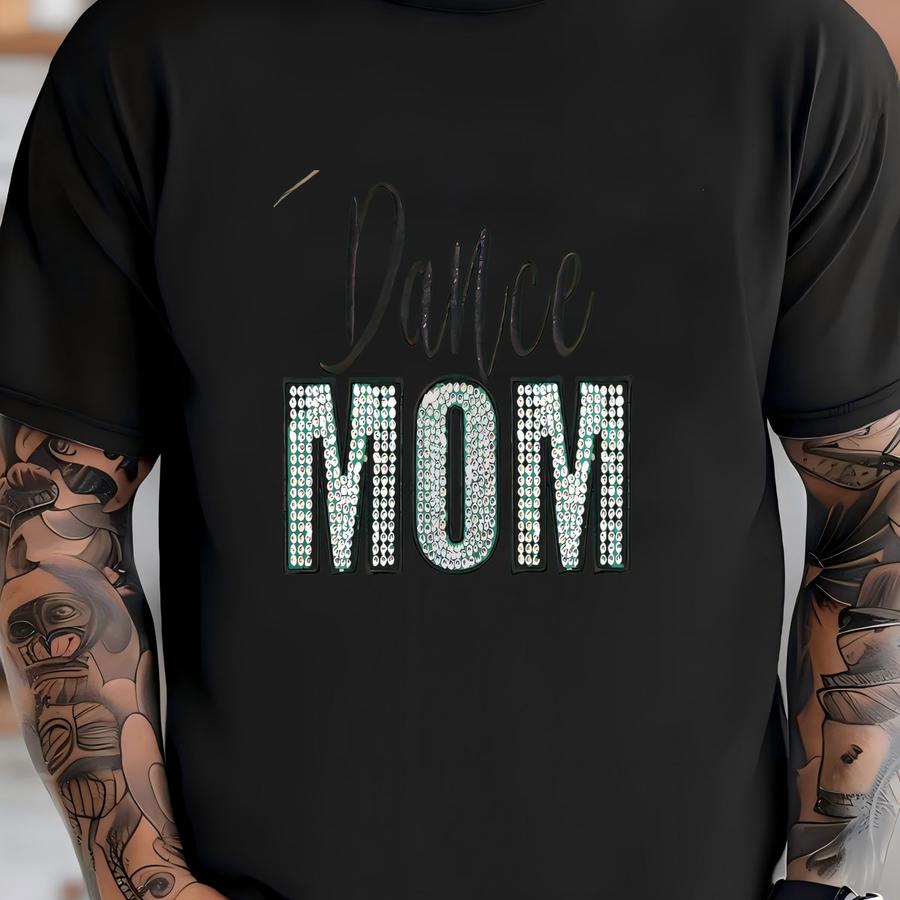Custom  Dance Mom Sweatshirt/crewneck/mama/ Rhinestones On Custom Crewneck/mom Present/ Personalization Included T-shirt