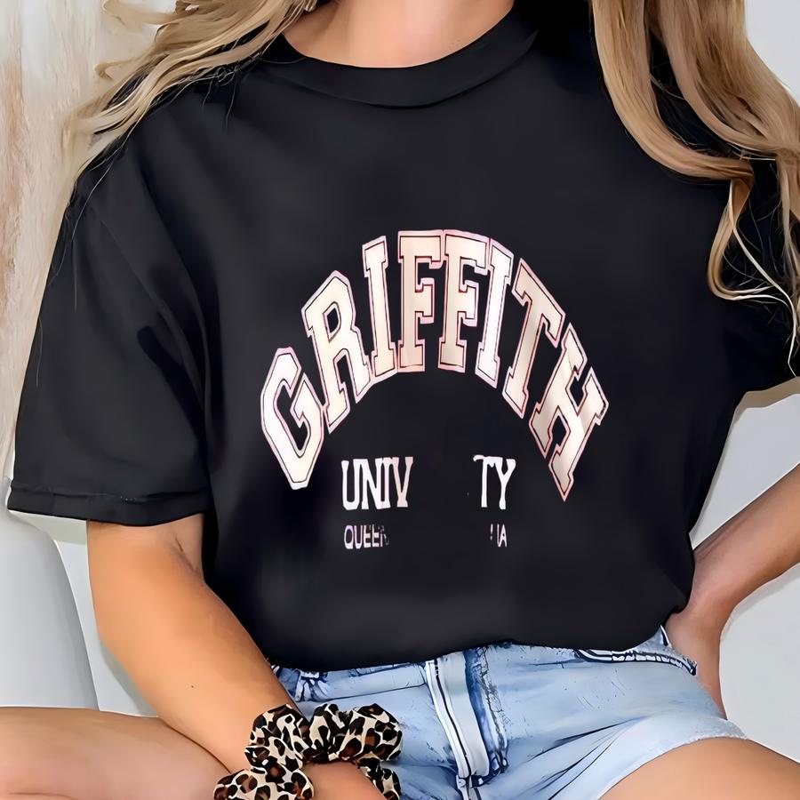 Vintage Griffith University Sweatshirt Queensland Australia Crewneck Griffith College Sweater Pullover Streewear Pink Colour Size X-small T-shirt