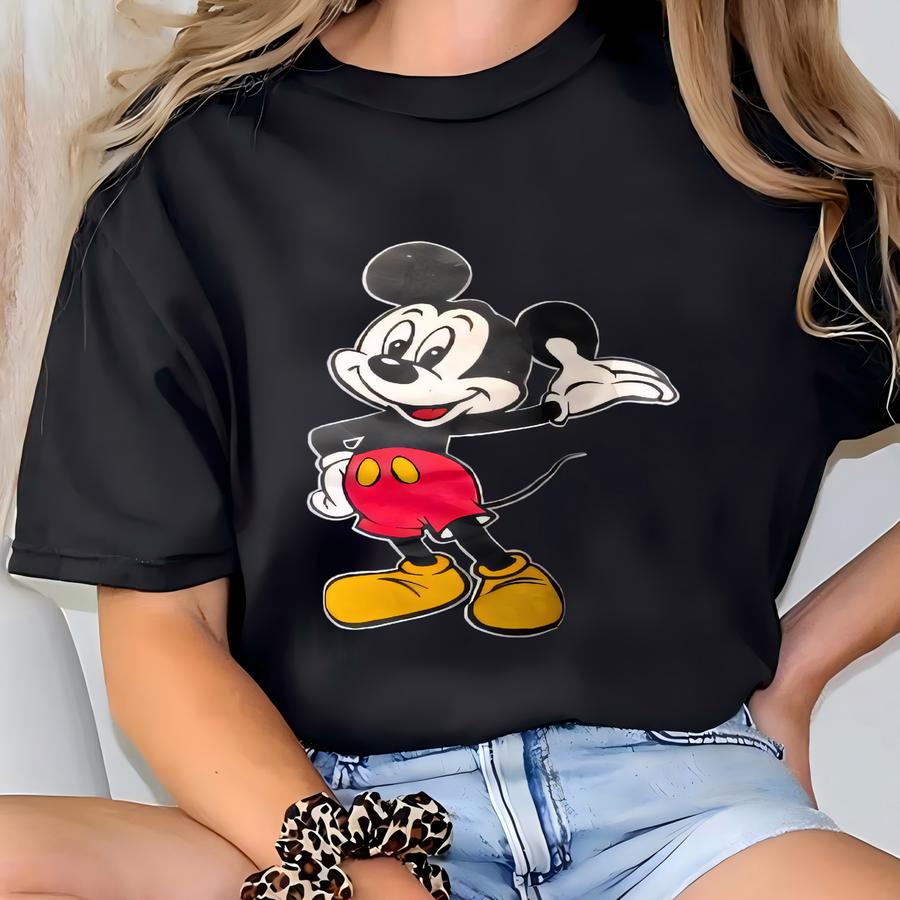 Vintage Mouse Sweatshirt Mouse Crewneck Mouse Sweater Pullover Streewear Cartoon Style Nice Blue Colour Size Medium T-shirt
