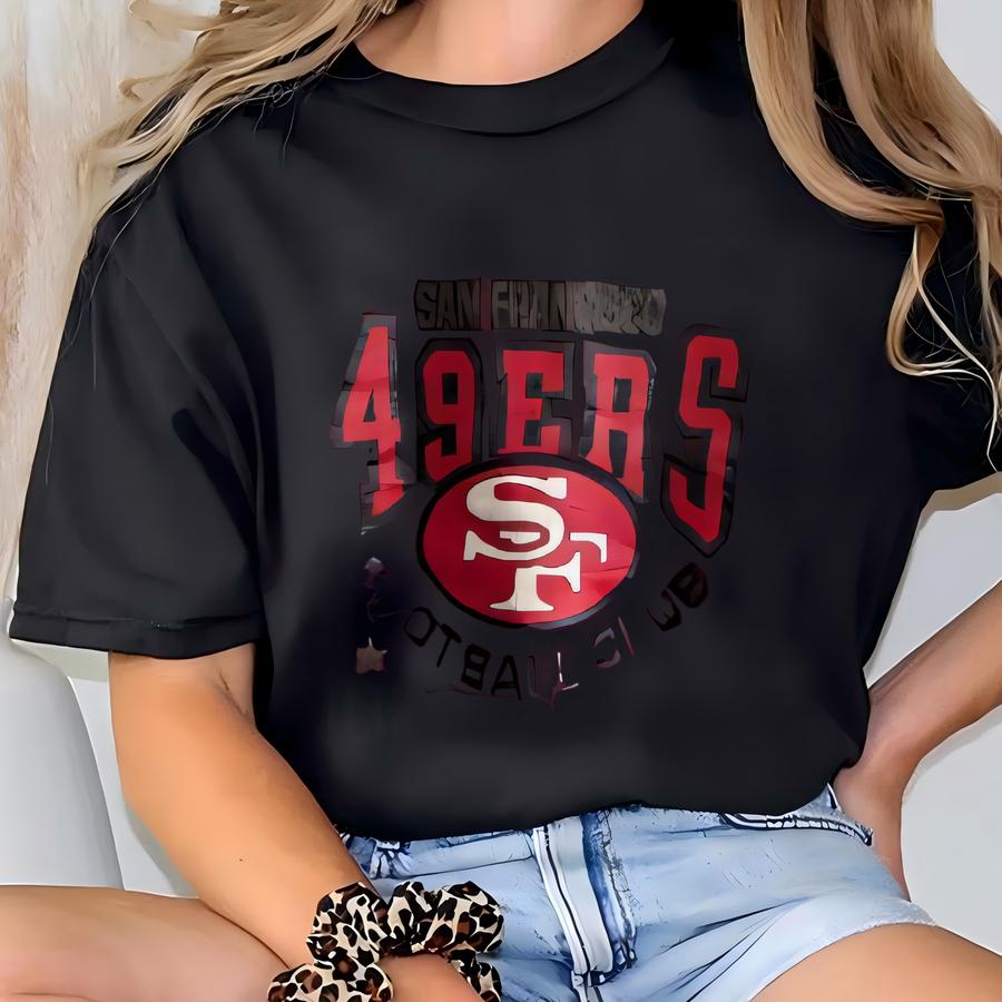 Vintage 80s San Francisco 49ers Sweatshirt San Francisco 49ers Crewneck San Francisco 49ers Sweater Pullover Burgundy Colour Size Medium T-shirt