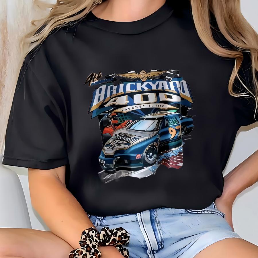 Vintage Brickyard 400 Racing Tee - 1997 Apolis Speedway Jerzees 2xl T-shirt