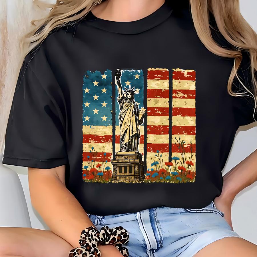 Land Of The Free America Shirt: Patriotic 4th Of July Tee T-shirt