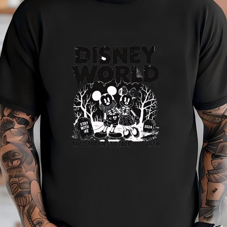 Retro The Spookiest Place One Earth Shirt, Walt World Hoodie, Vintage  Tee, Land Hoodie T-shirt