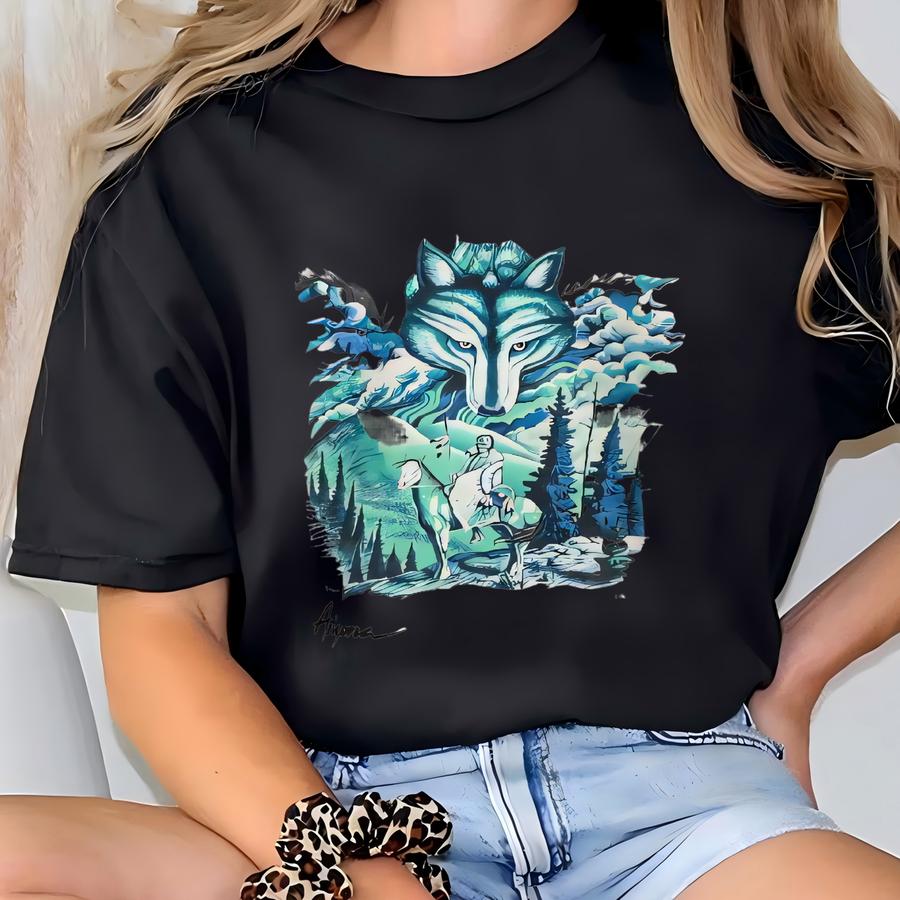 Vintage 90s North American Arizona Wolf Sweatshirt Large Wildlife Wolves Head Printed Jumper Timber Wolf Hunting Native Animal Sweater L T-shirt