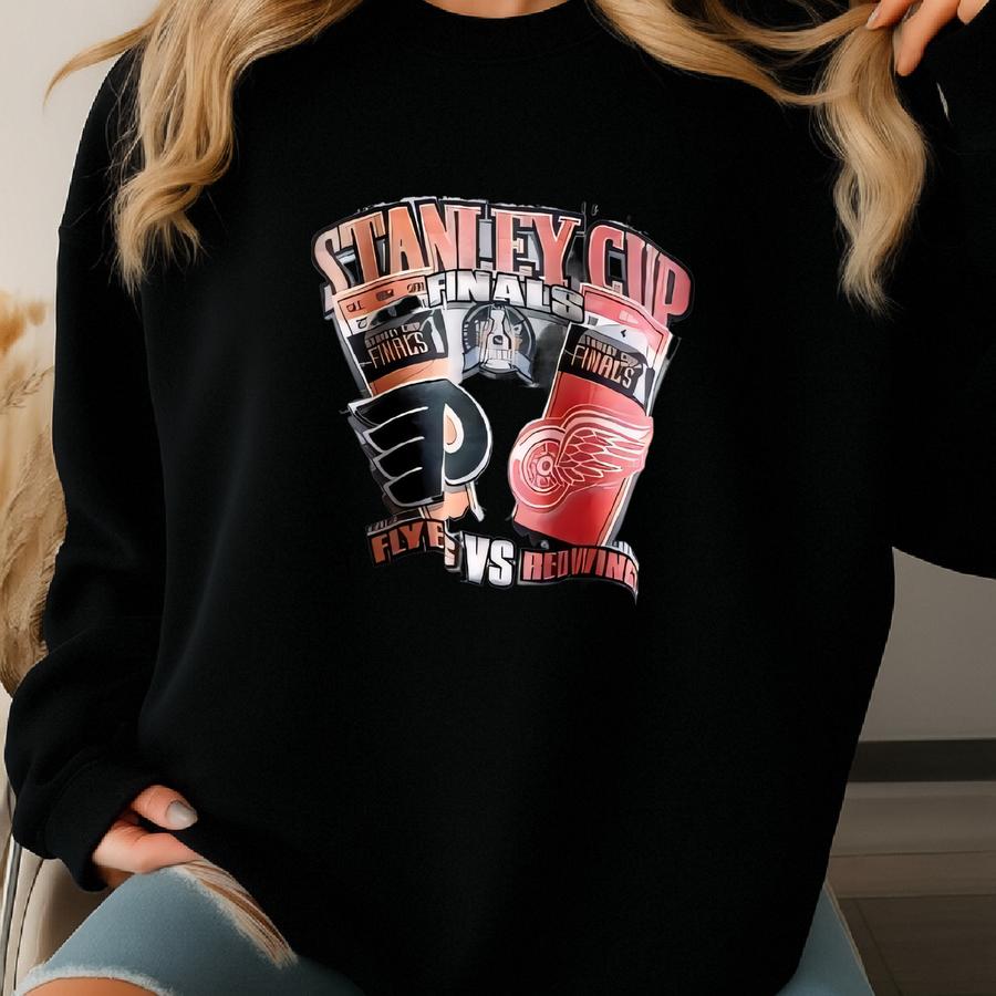 Vintage 90s Detroit Red Wings Vs Flyers T-shirt - Pro Player Xl Sweatshirt