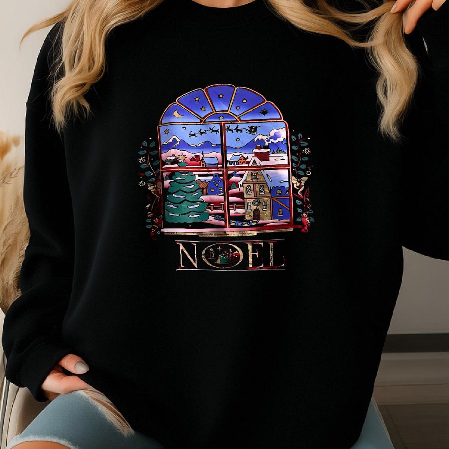 Vintage 90's Noelgy Unisex Sweatshirt Large Noel Crewneck Noel Sweater Pullover Streetwear Print Logo Noel Jumper Sweatshirt