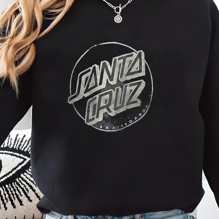 Santa Cruz Skateboards Women’s Cropped Top Crewneck Sweatshirt Size 12 / Medium Sweatshirt Santa Cruz Skateboards Women’s Cropped Top Crewneck Sweatshirt Size 12 / Medium Sweatshirt