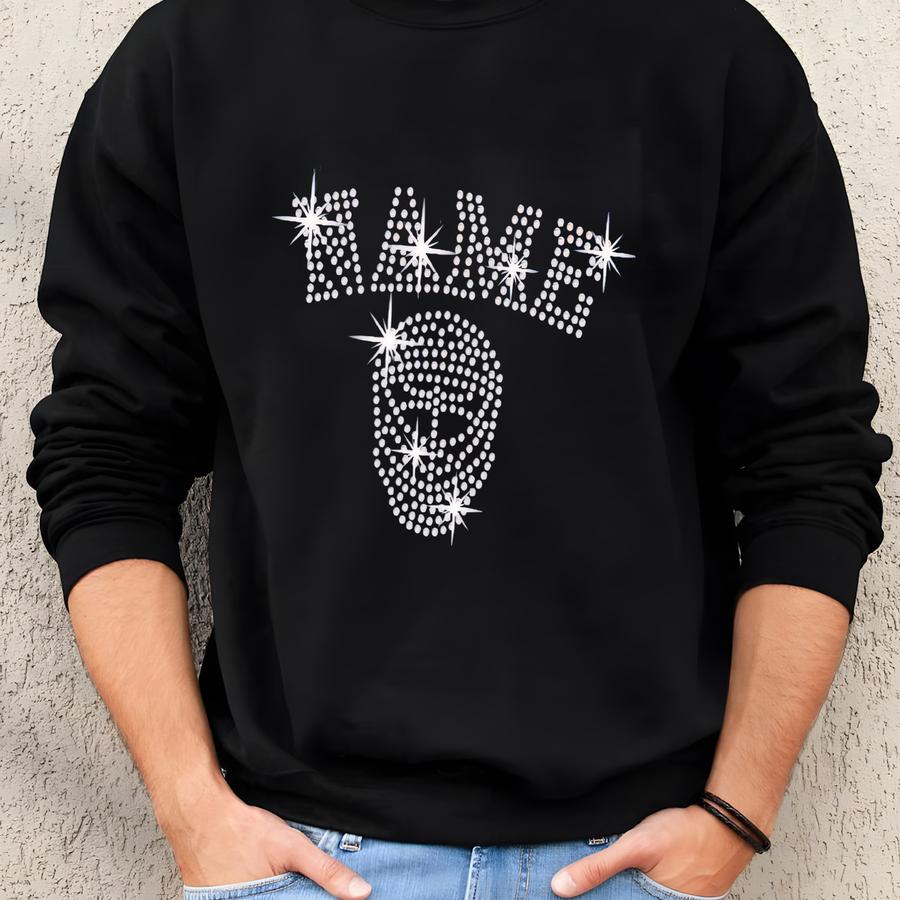 Personalized Rhinestone Hockey Hat: Custom Cap Sweatshirt