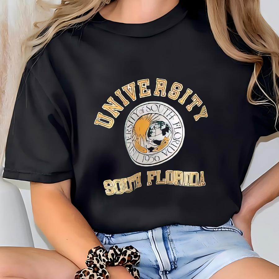 Vintage 90s Usf Bulls Sweatshirt: Soffe Green Made In Usa (l) T-shirt