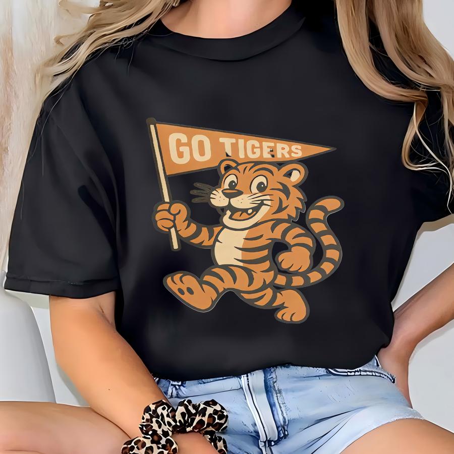 Youth Tiger Shirt, Youth Tiger Sweatshirt, Toddler Tiger Tee, Go Tigers, Tiger Mascot Shirt, Retro Tiger Tshirt, Tiger Nation, Tigers Shirt T-shirt