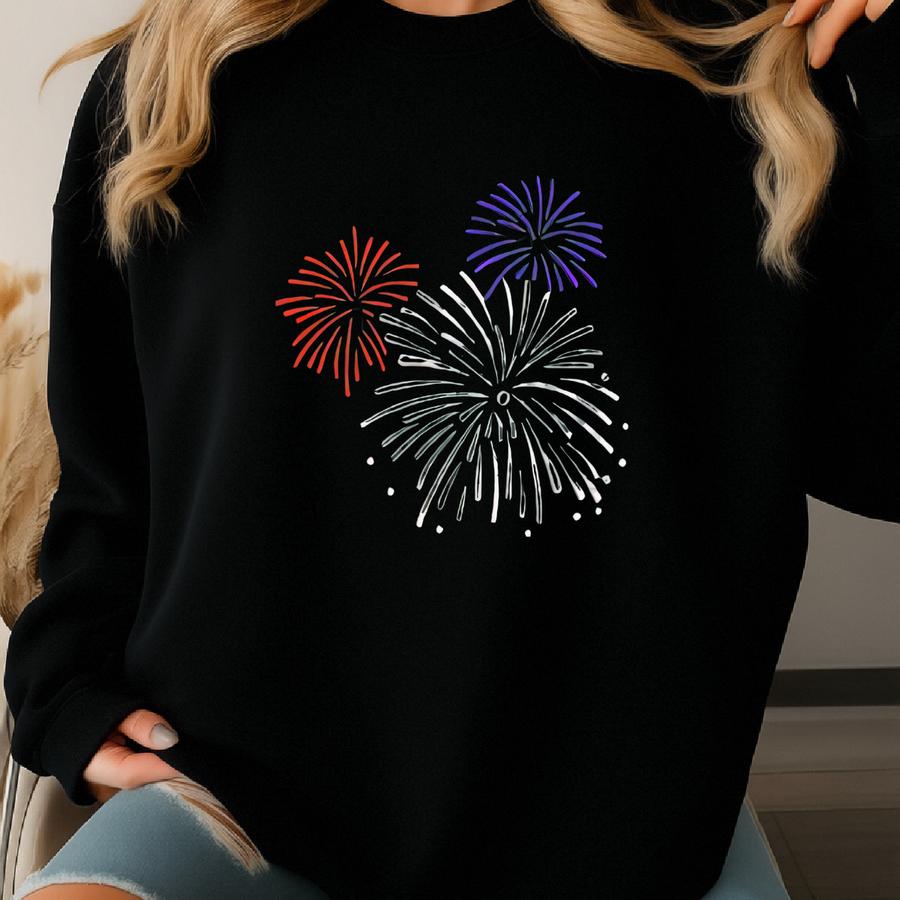 American Flag Mouse Sweatshirt: Patriotic 4th Of July Sweatshirt