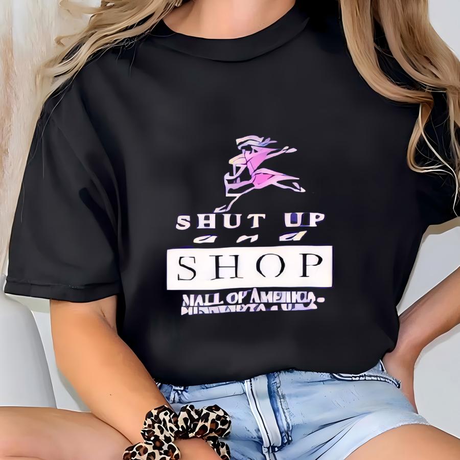 Vintage 1993 Mall Of America Minnesota Shut Up And Shop Purple Tee Shirt Sz Xl T-shirt