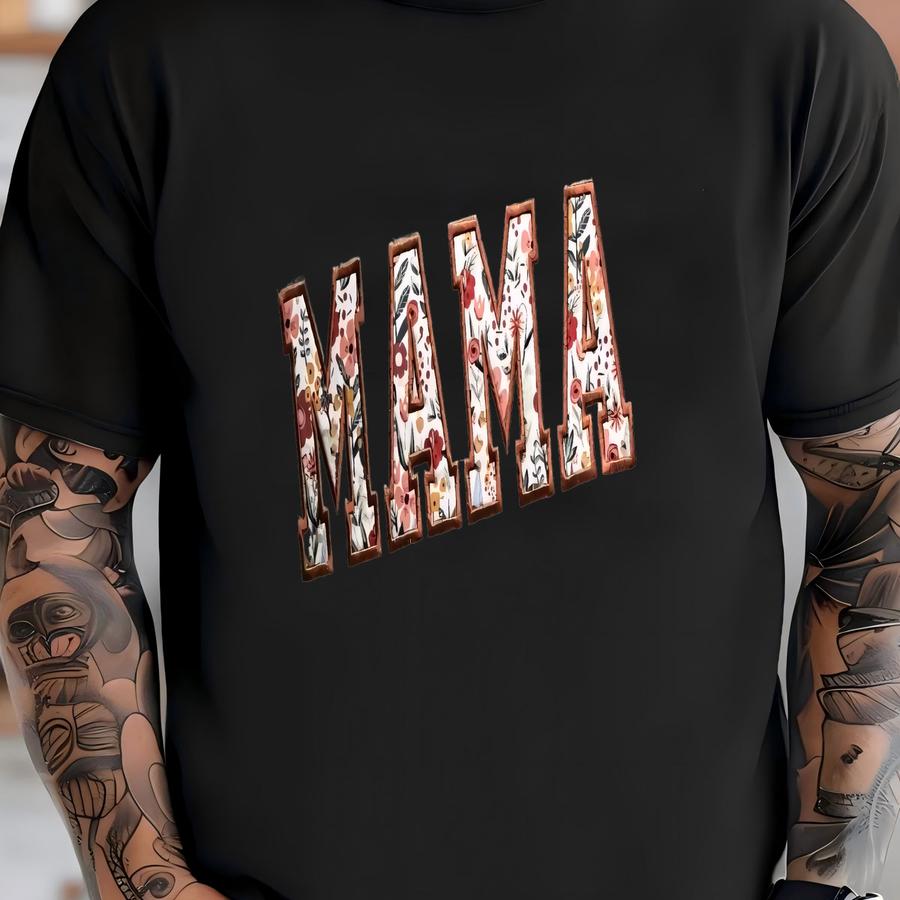 Mama Sweatshirt, Custom Floral Mama Sweater, Personalized Auntie Or Gigi Sweatshirt, New Mom Gift, Mother’s Day Sweater T-shirt