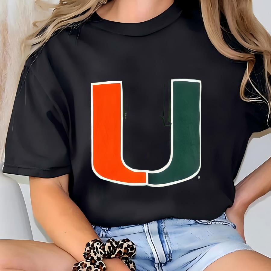 Vintage Ncaa University Of Miami ‘hurricanes’ Hoodie Y Logo Green Color Men’s L Oversize T-shirt