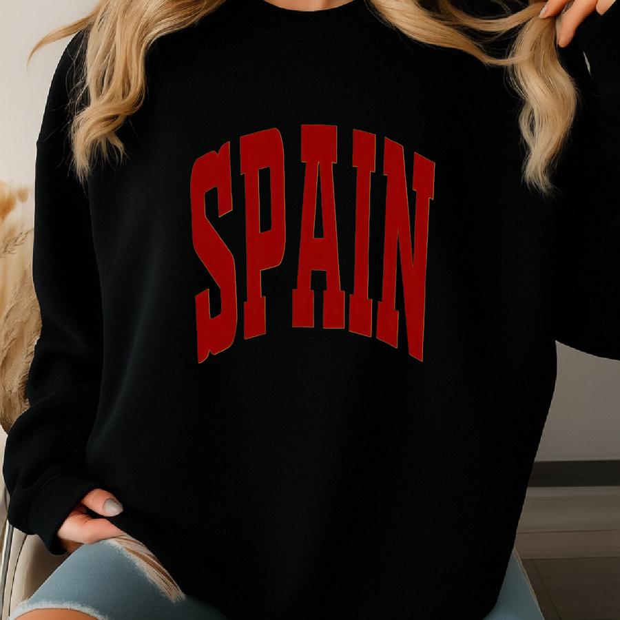 Spain Sweatshirt Hoodie Shirt, Spain Inspired Design, Spanish Style Fashion, Travel Gift, Cozy Unisex Casual Wear, Perfect Spain Look Sweatshirt Spain Sweatshirt Hoodie Shirt, Spain Inspired Design, Spanish Style Fashion, Travel Gift, Cozy Unisex Casual Wear, Perfect Spain Look Sweatshirt