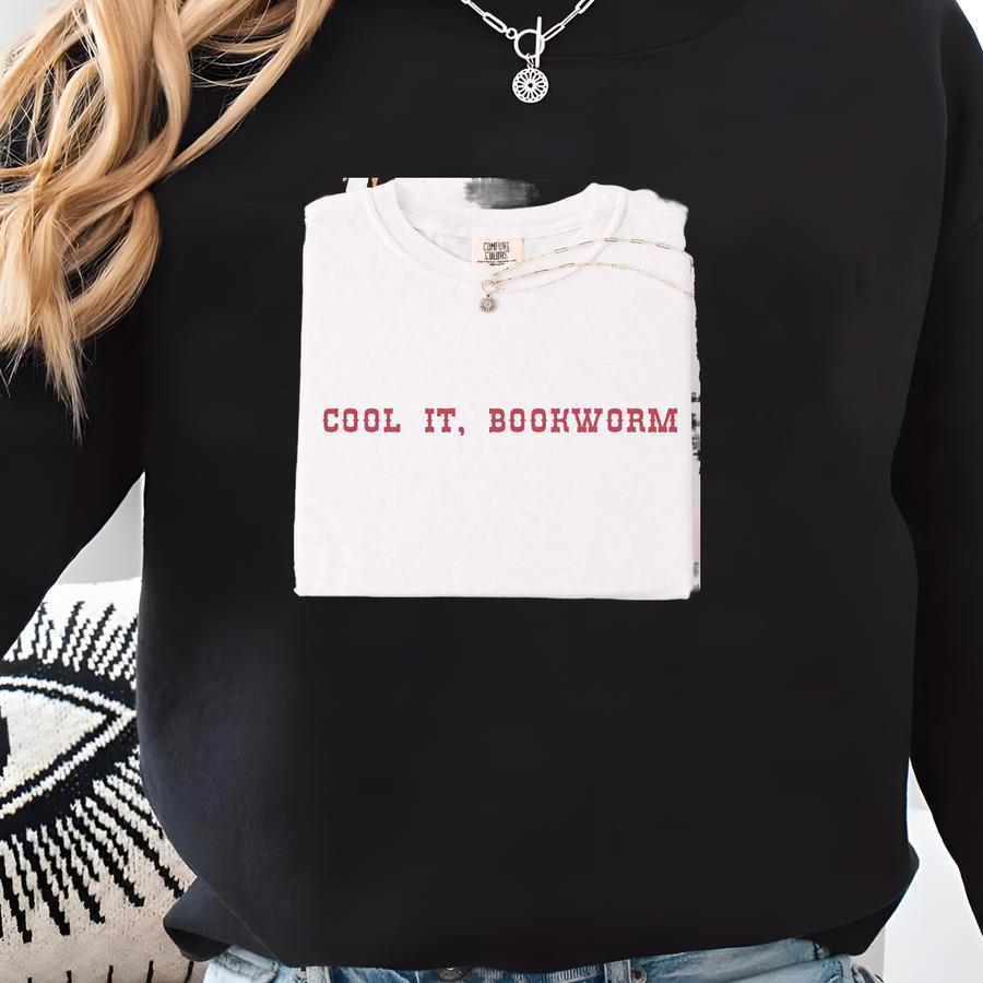 Cool It Bookworm Shirt Western Bookish Tee Cowgirl Book Shirt Cute Reading Shirt Book Lover Gift Retro Book Tee For Her Sweatshirt